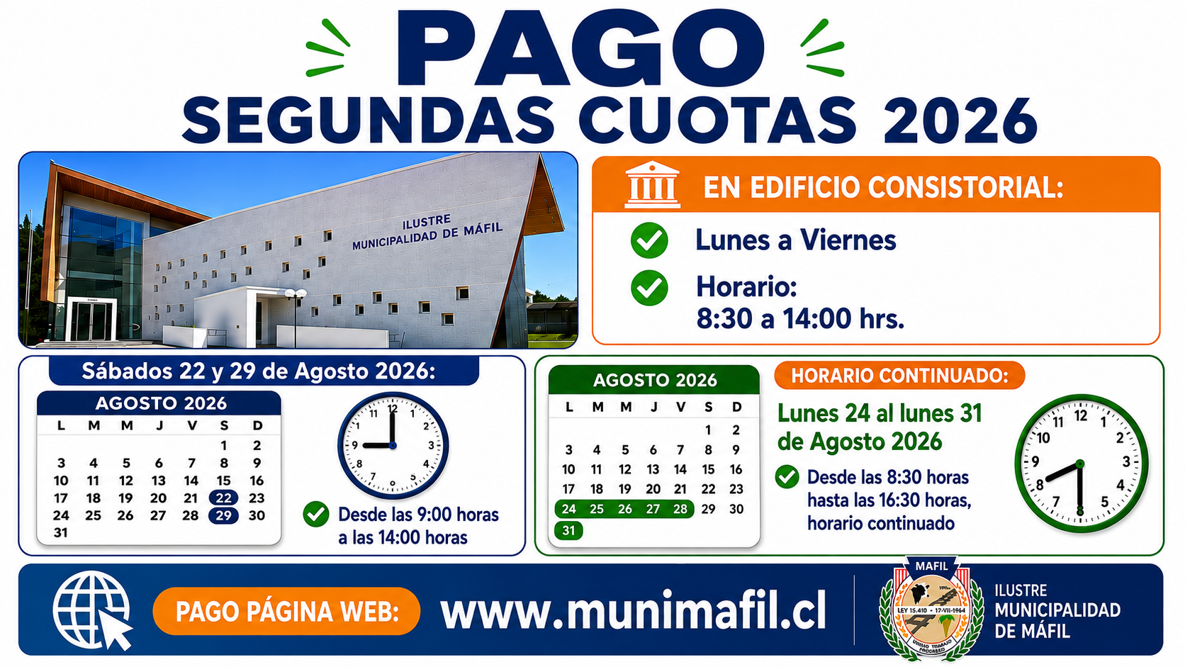 Segundas Cuotas Pago Online